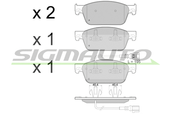 Brake Pad Set, disc brake (SPB478)