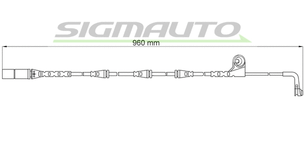 Warning Contact, brake pad wear (WI0641)