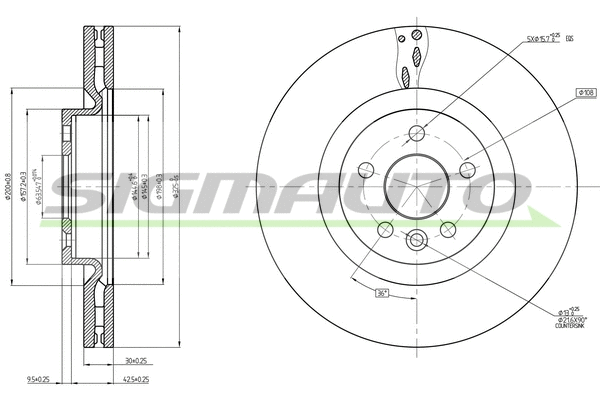 Brake Disc (DBC632V)