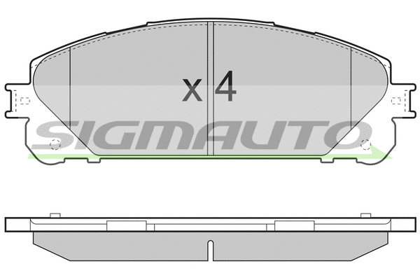 Brake Pad Set, disc brake (SPB481)
