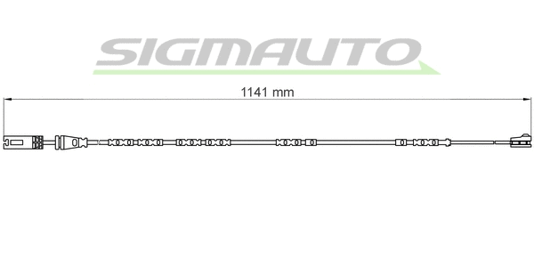 Warning Contact, brake pad wear (WI0678)
