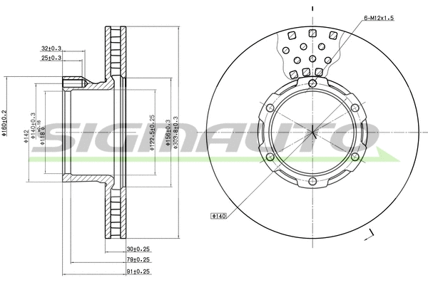Brake Disc (DB0162V)