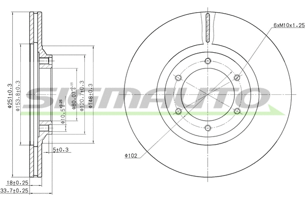 Brake Disc (DBA356V)
