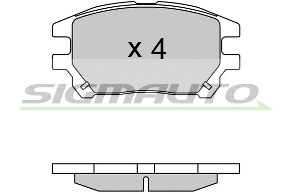 Brake Pad Set, disc brake (SPB622)