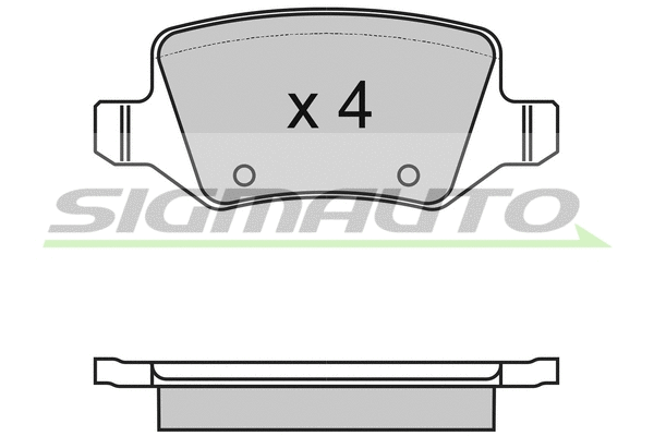 Brake Pad Set, disc brake (SPA983)