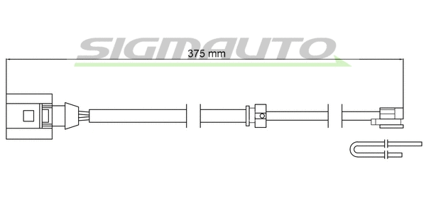 Warning Contact, brake pad wear (WI0794)