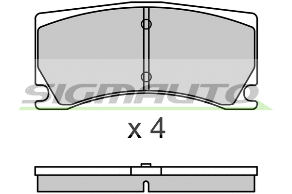 Brake Pad Set, disc brake (SPB699)