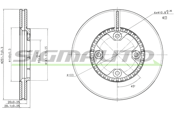 Brake Disc (DBA590V)
