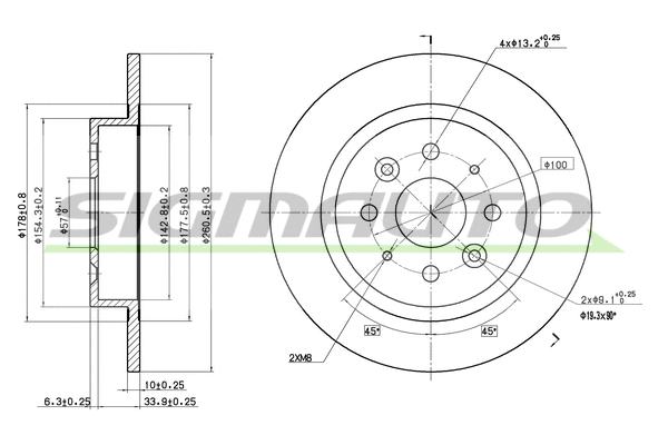Brake Disc (DBB600S)