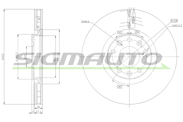 Brake Disc (DBC237V)