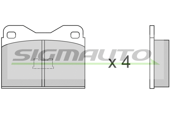 Brake Pad Set, disc brake (SPA136)