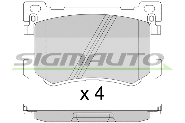 Brake Pad Set, disc brake (SPB813)
