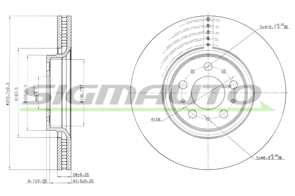 Brake Disc (DBB426V)