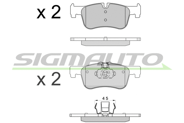 Brake Pad Set, disc brake (SPB520)