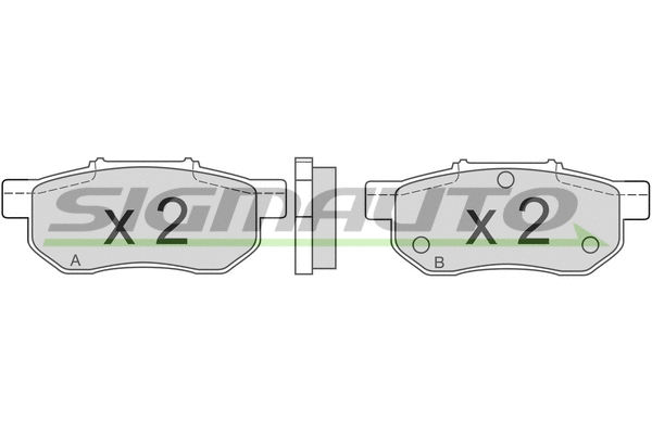 Brake Pad Set, disc brake (SPA548)