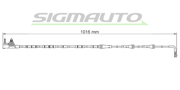 Warning Contact, brake pad wear (WI0932)