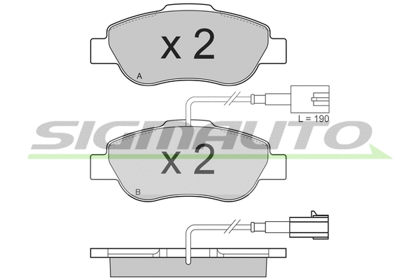Brake Pad Set, disc brake (SPB325)