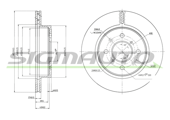 Brake Disc (DBB509V)