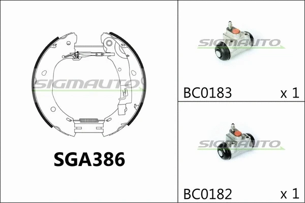 Brake Shoe Set (SGA386)