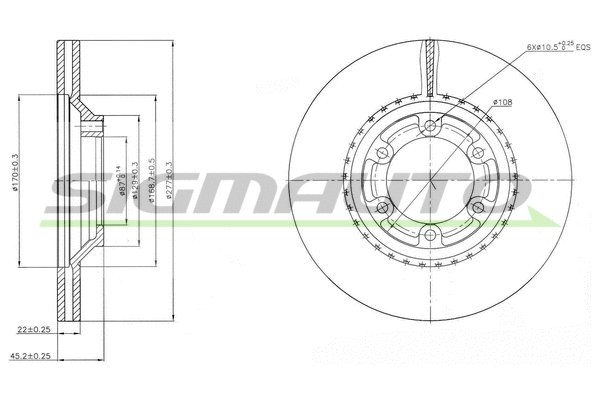 Brake Disc (DBB633V)