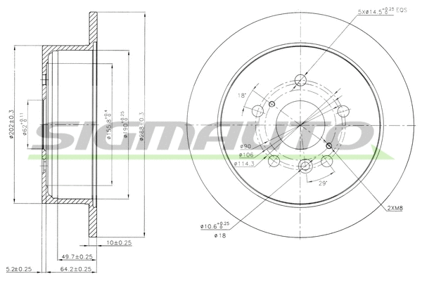 Brake Disc (DBB545S)