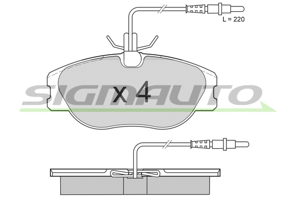 Brake Pad Set, disc brake (SPA598)
