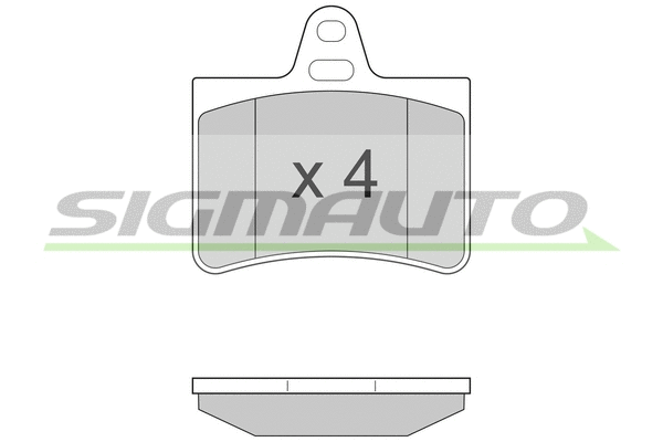 Brake Pad Set, disc brake (SPA938)