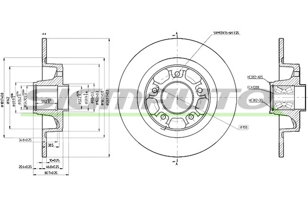 Brake Disc (DBC265S)