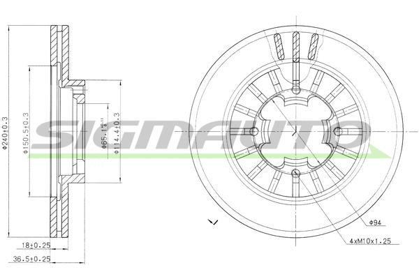 Brake Disc (DBA465V)