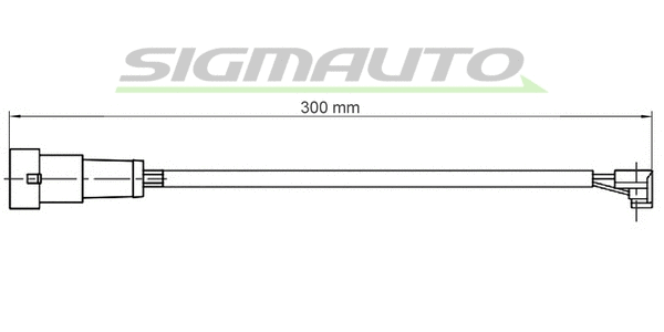 Warning Contact, brake pad wear (WI0912)