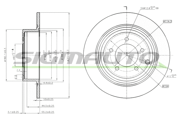 Brake Disc (DBB763S)