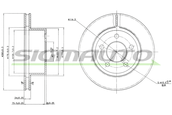 Brake Disc (DBB027V)