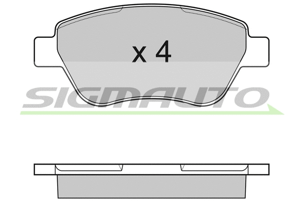 Brake Pad Set, disc brake (SPB040)