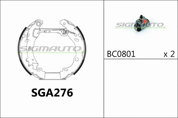 Brake Shoe Set (SGA276)