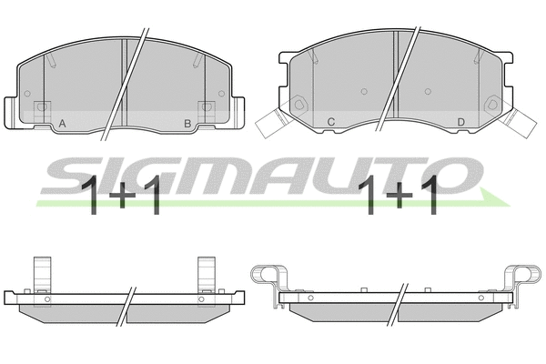 Brake Pad Set, disc brake (SPB144)