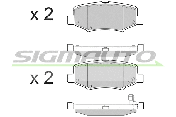 Brake Pad Set, disc brake (SPB398)