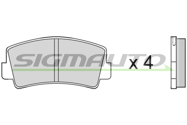 Brake Pad Set, disc brake (SPA075)