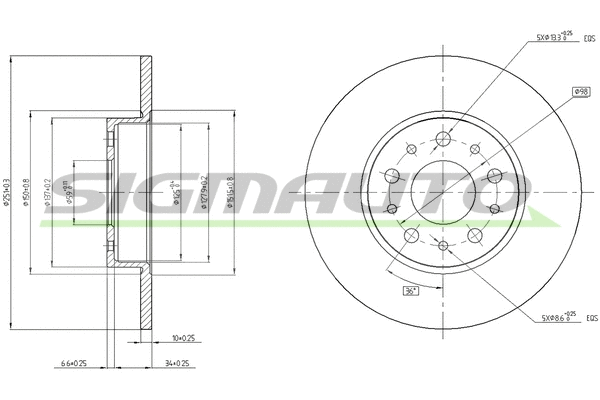Brake Disc (DBC286S)
