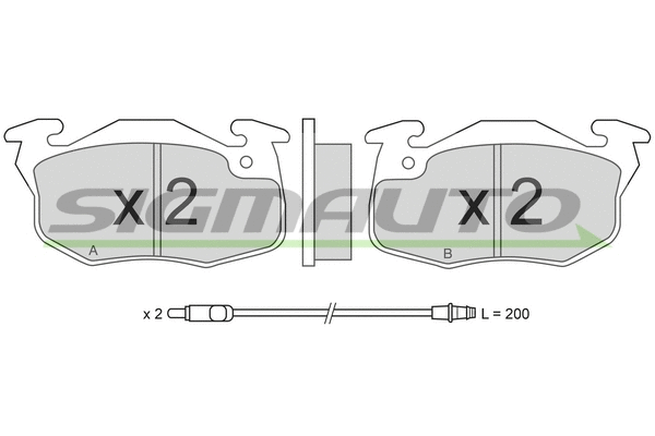 Brake Pad Set, disc brake (SPA269)