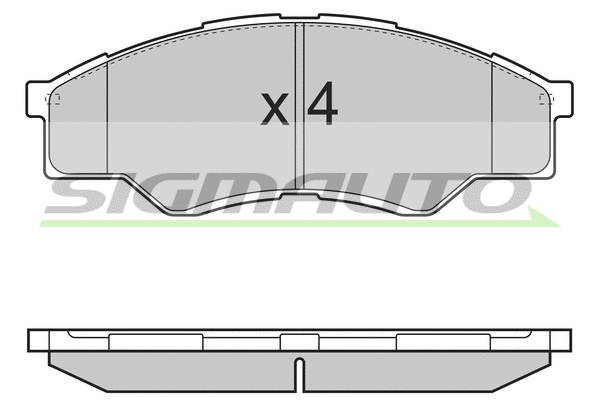Brake Pad Set, disc brake (SPB375)