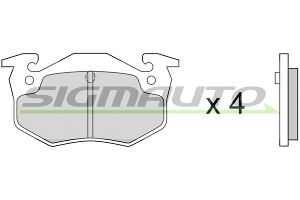 Brake Pad Set, disc brake (SPA217)