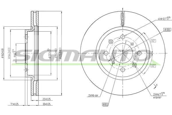 Brake Disc (DBC070V)
