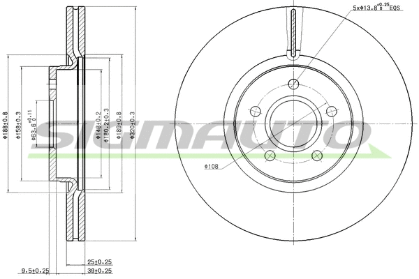 Brake Disc (DBB649V)