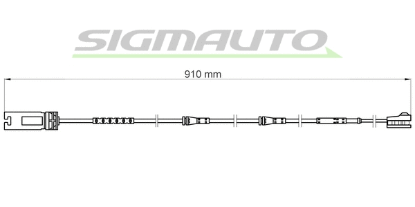 Warning Contact, brake pad wear (WI0698)
