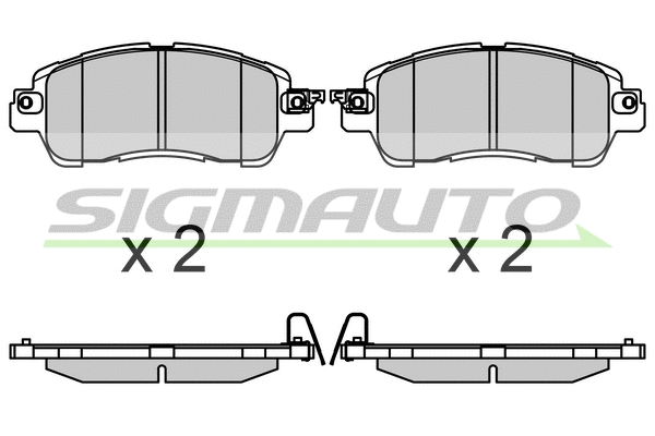 Brake Pad Set, disc brake (SPB706)