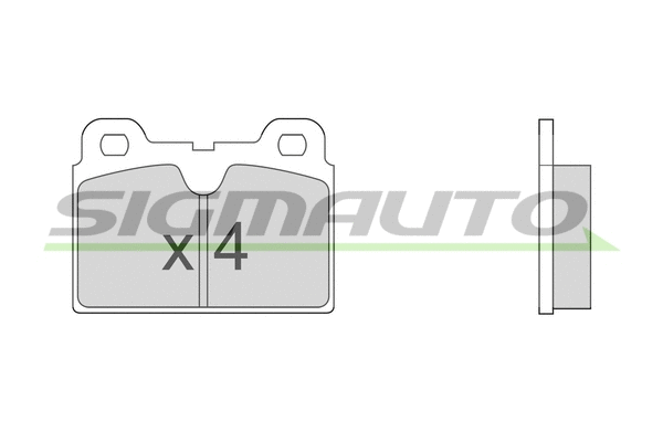 Brake Pad Set, disc brake (SPA202)