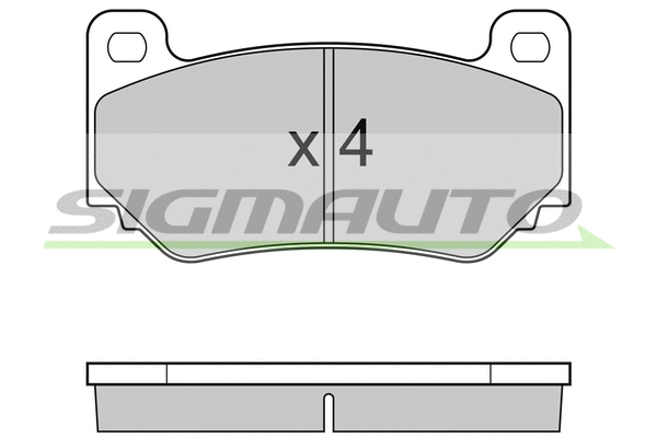 Brake Pad Set, disc brake (SPB104)