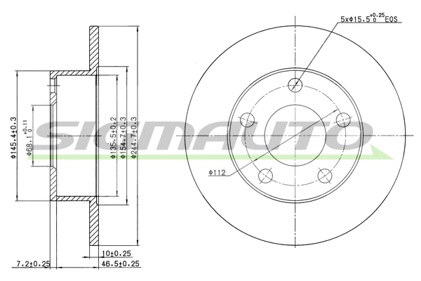Brake Disc (DBB033S)