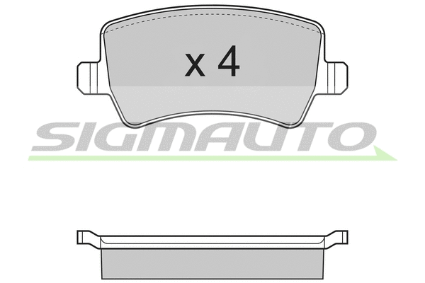 Brake Pad Set, disc brake (SPB298)