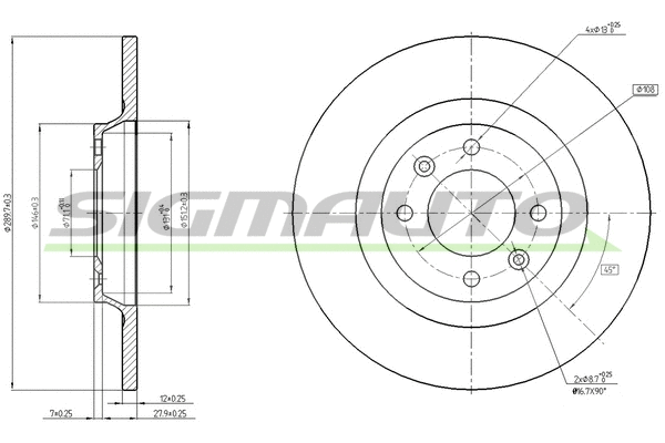 Brake Disc (DBC511S)